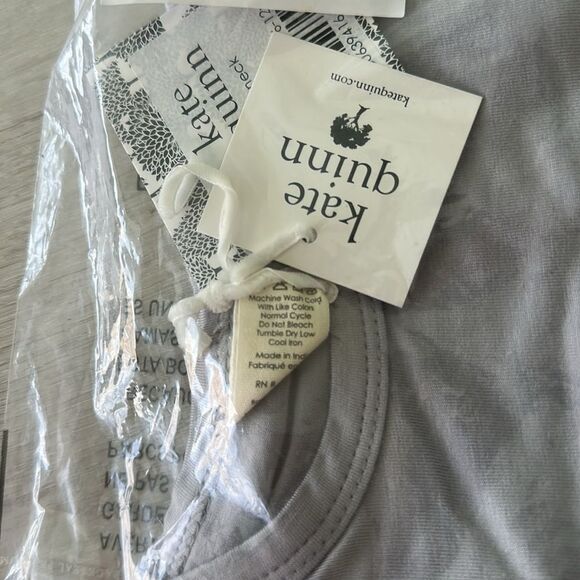 kate Quinn SS Lap Neck Bodysuit (set 2) Grey & Ice Cap 6-12 mo. NWT IN PKG - Picture 4 of 5